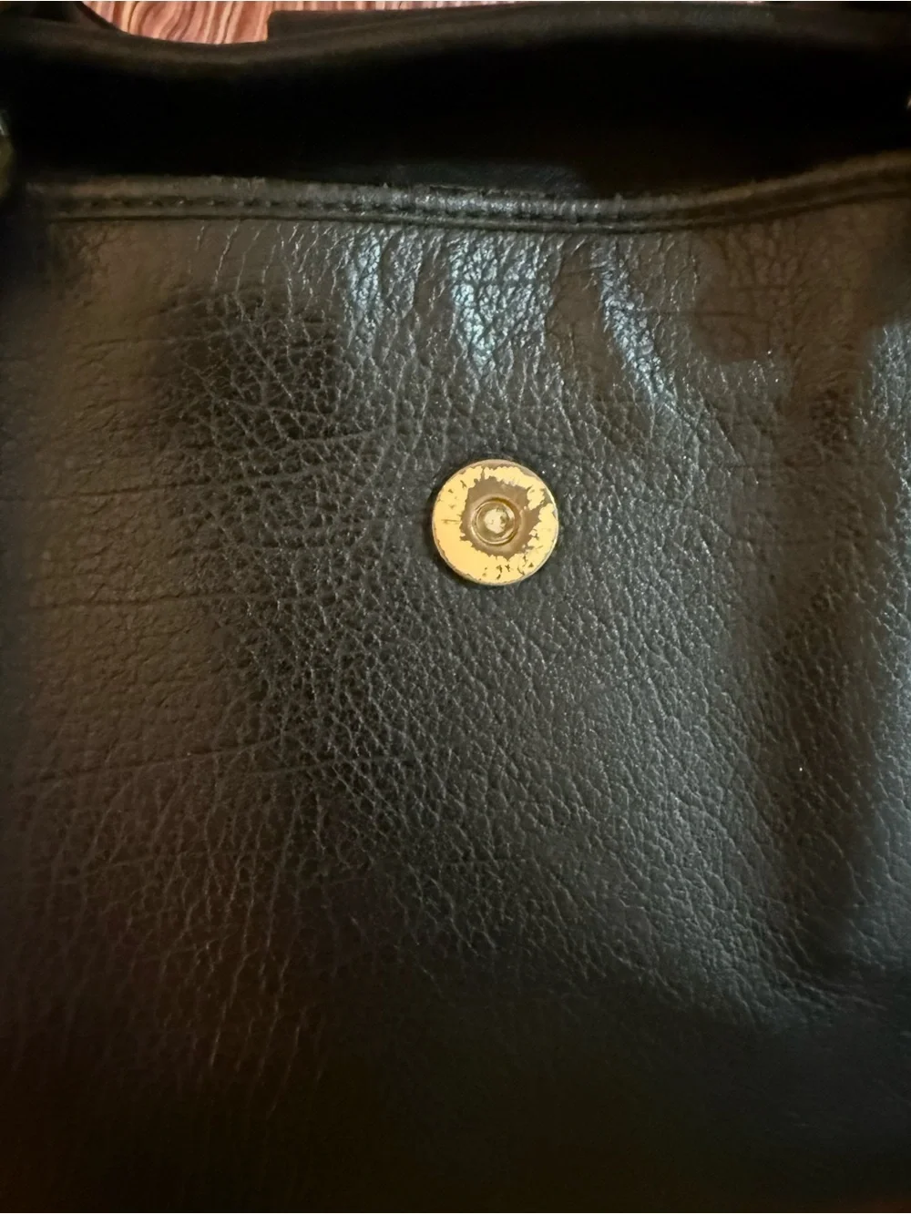 Marc by Marc Jacobs Black Leather Dual-Handle Satchel with Gold Hardware